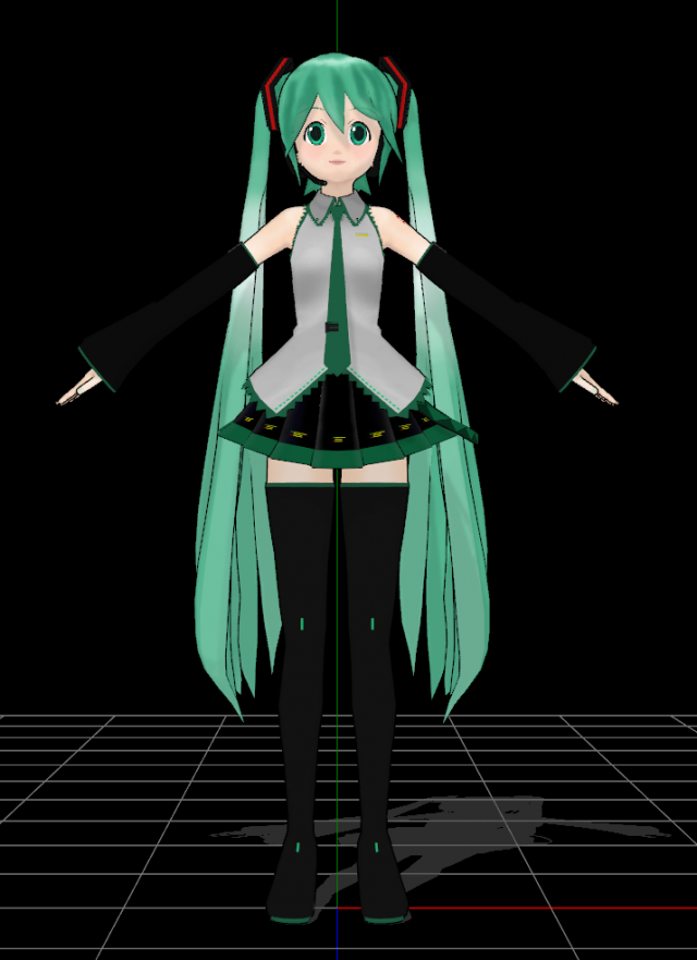 Hatsune Miku 3D Model .c4d .max .obj .3ds .fbx .stl .blend 