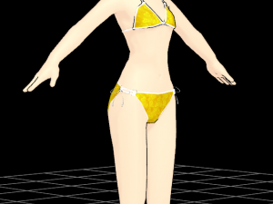 Vocaloid Rin bikini 3D 模型