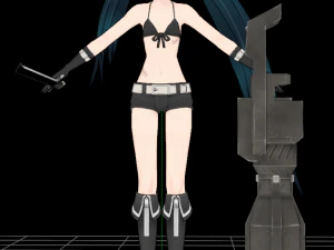 BLACK Shooter 3D Model