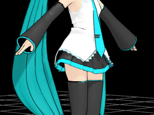 Chibi Miku MMD Model 3D
