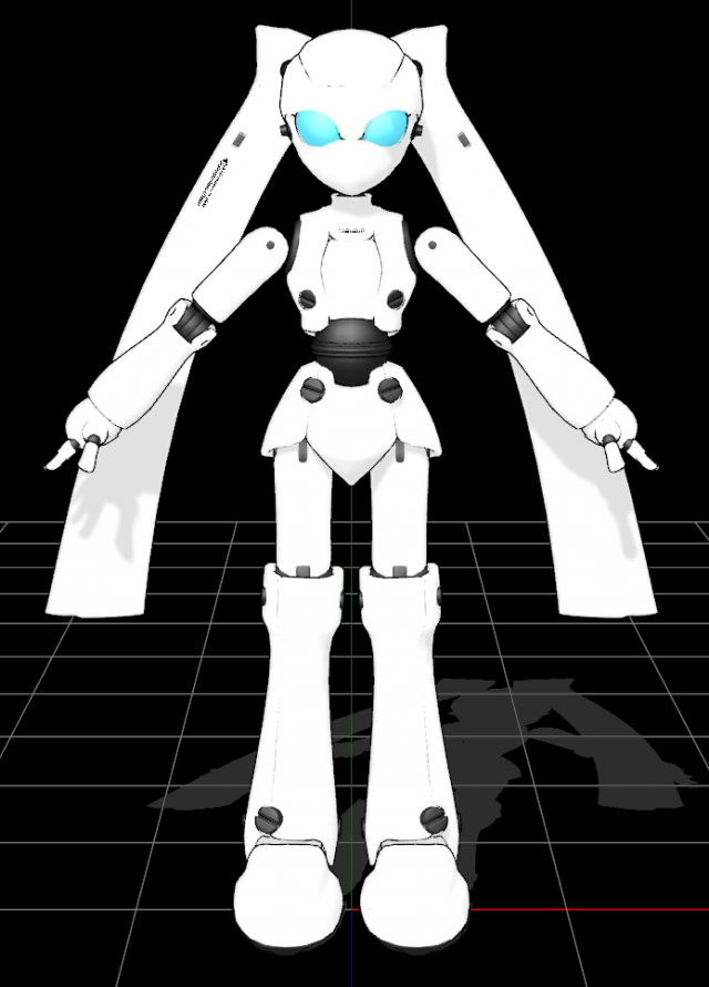 Miku Robot Modèle 3D .c4d .max .obj .3ds .fbx .stl .blend 