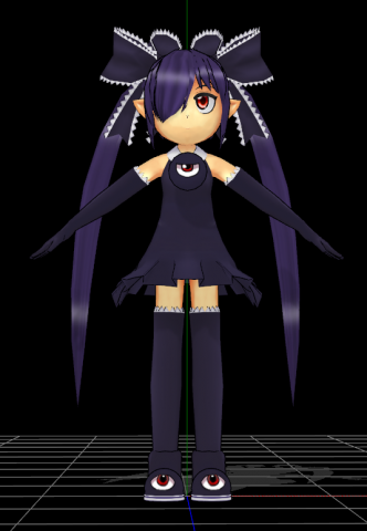 Chibi Gegege no Kitaro - Bea-ko 3D Model .c4d .max .obj .3ds .fbx .stl .blend 