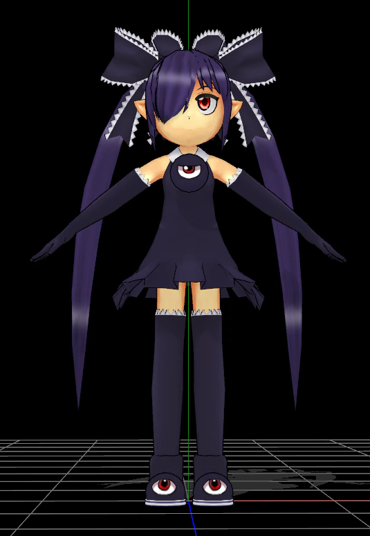 Chibi Gegege no Kitaro - Bea-ko 3D Model .c4d .max .obj .3ds .fbx .stl .blend 