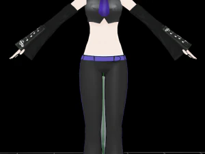 हकु वोकलॉइड 3D मॉडल