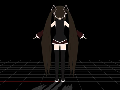 Vocaloid gotico scuro Modello 3D