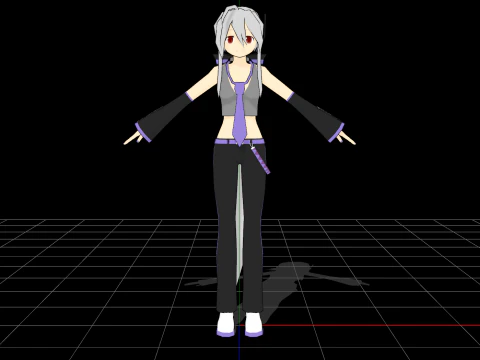 Alternatives Vocaloid 3D Modell