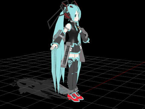 Alternative clothing Miku Model 3D