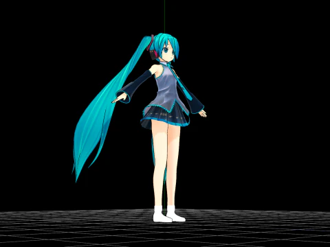 4k Miku 3D Model