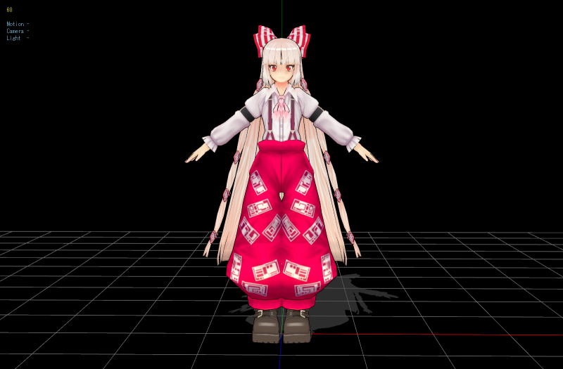 Fujiwara no Mokou Model 3D .c4d .max .obj .3ds .fbx .stl .blend