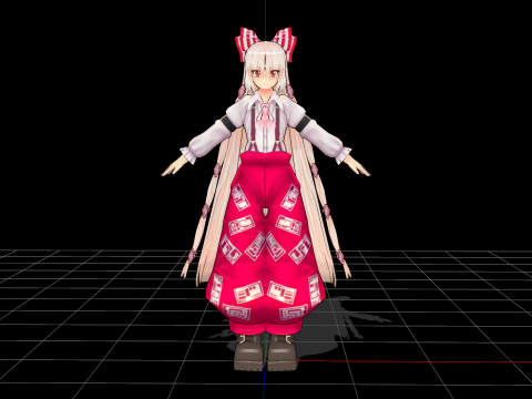 Fujiwara no Mokou Modèle 3D
