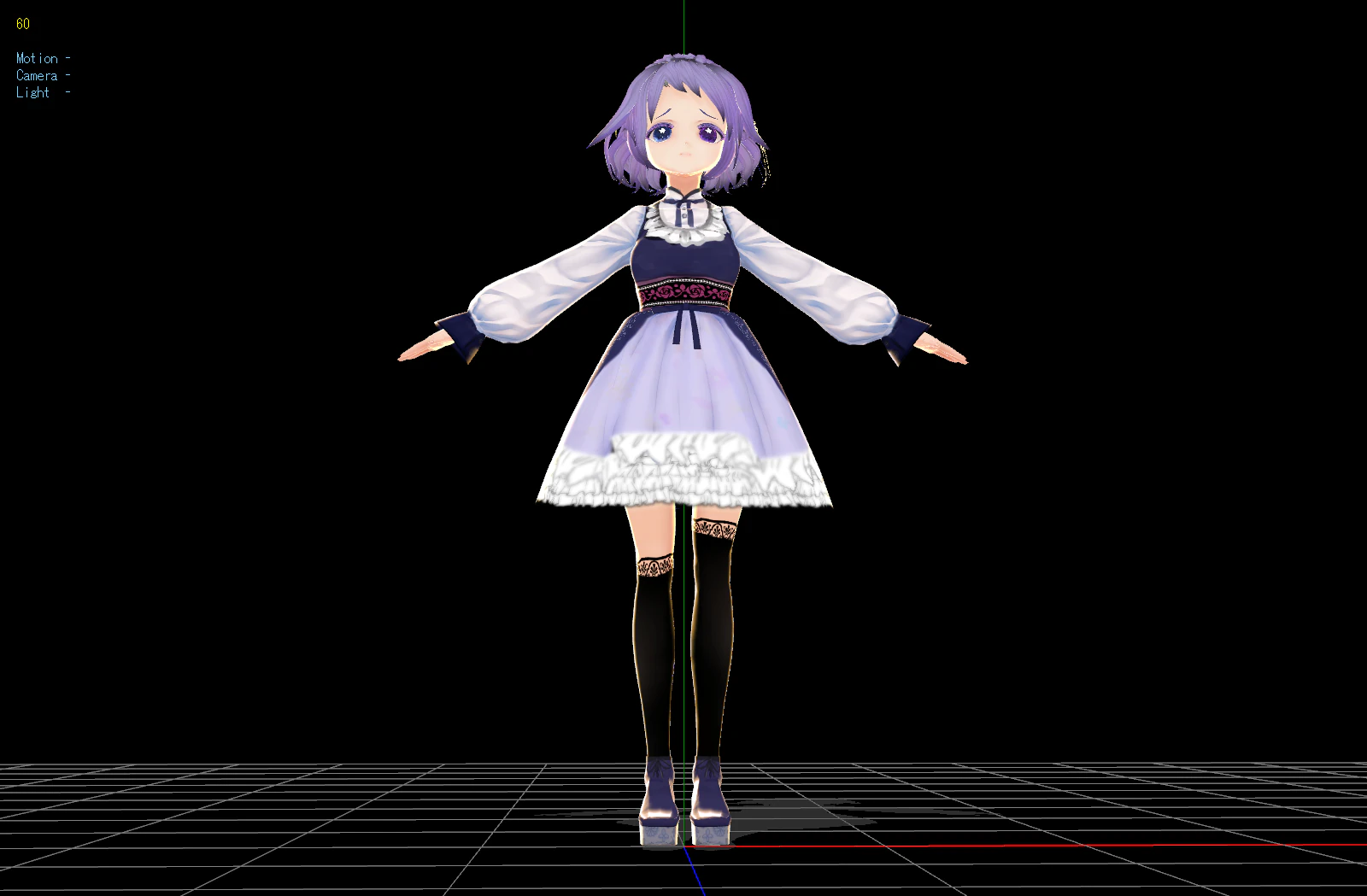 Purple Hair 3D Model .c4d .max .obj .3ds .fbx .stl .blend 