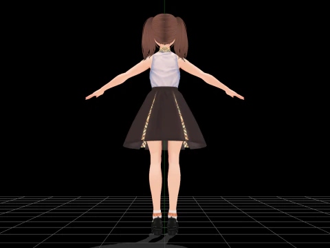 サキ 3Dモデル