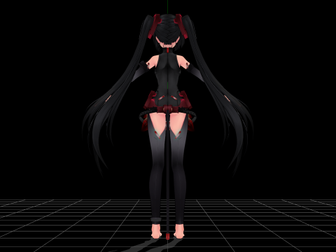 Dark Miku 3D 모델