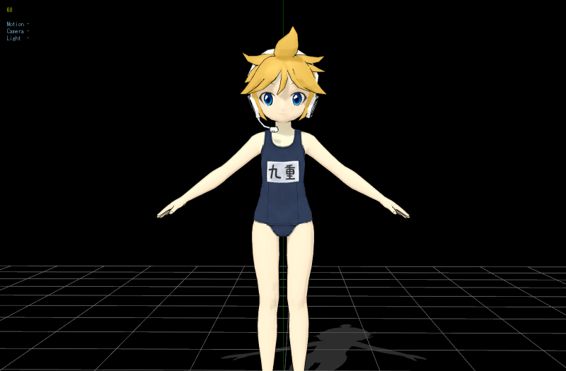 Vocaloid 3 swimsuit Model 3D .c4d .max .obj .3ds .fbx .stl .blend 