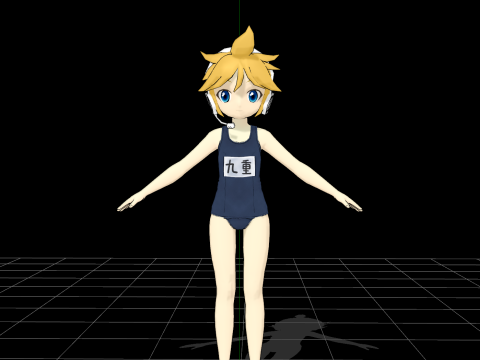 Vocaloid 3 swimsuit 3D Model
