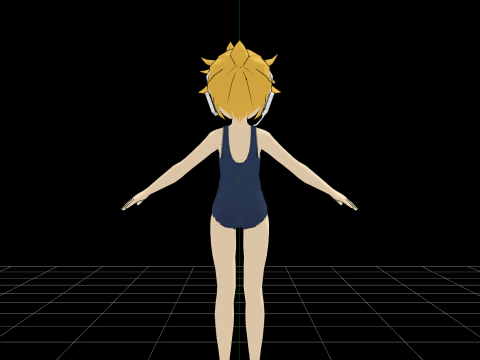 Vocaloid 3 swimsuit Model 3D