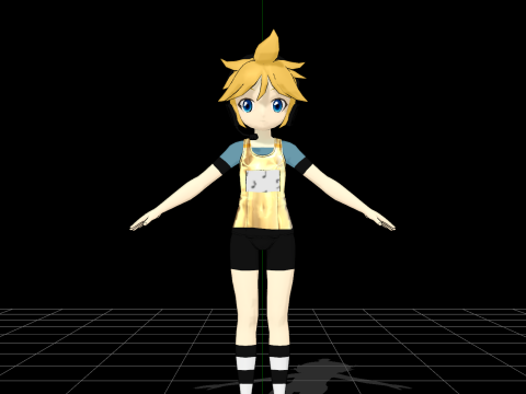 Vocaloid 3 swimsuit Model 3D