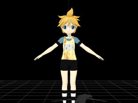 Vocaloid 3 swimsuit 3D Model