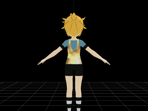 Vocaloid 3 swimsuit 3D Model