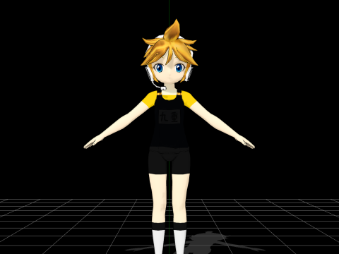 Vocaloid 3 swimsuit Model 3D