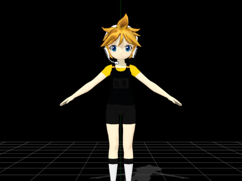 Vocaloid 3 swimsuit 3D Model
