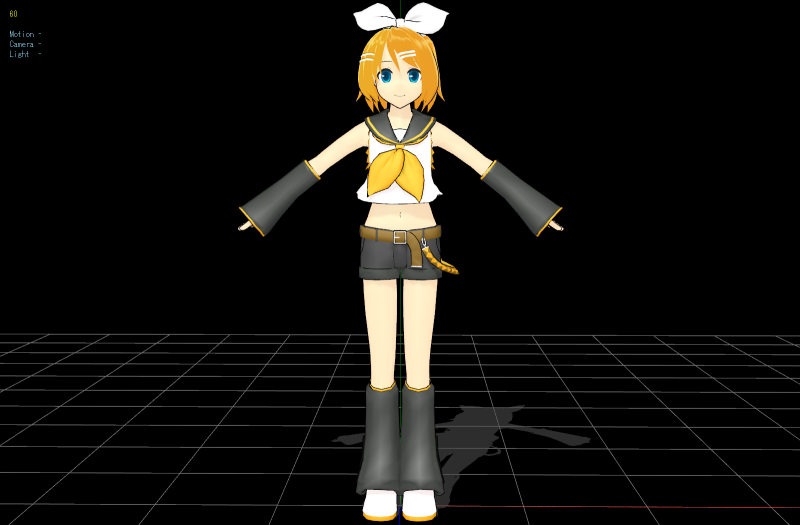 Rin Vocaloid Model 3D .c4d .max .obj .3ds .fbx .stl .blend 
