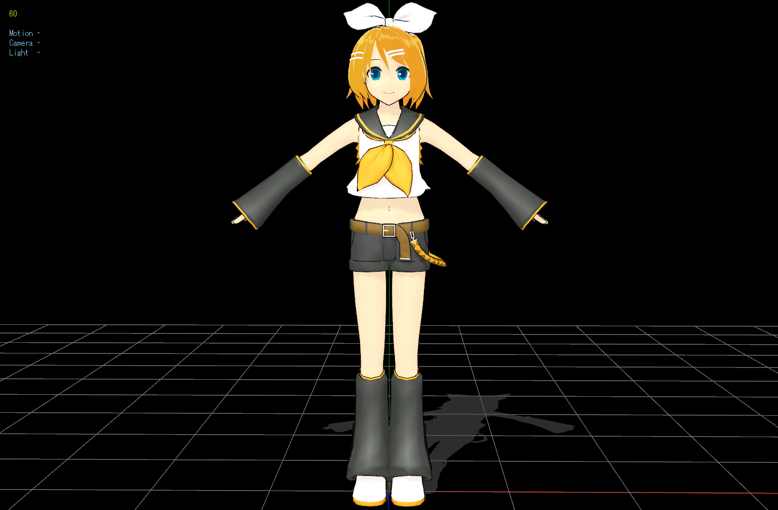 Rin Vocaloid 3D Model .c4d .max .obj .3ds .fbx .stl .blend 