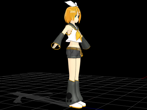 Rin Vocaloid Model 3D