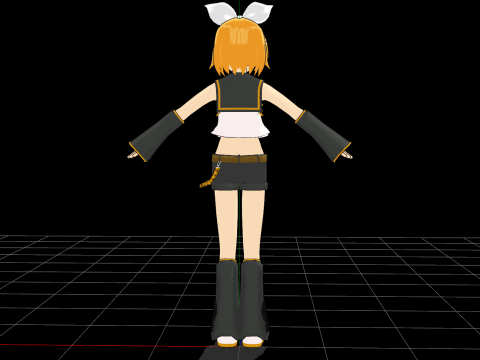 Rin Vocaloid Model 3D