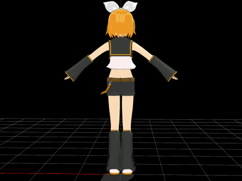 Rin Vocaloid 3D Model