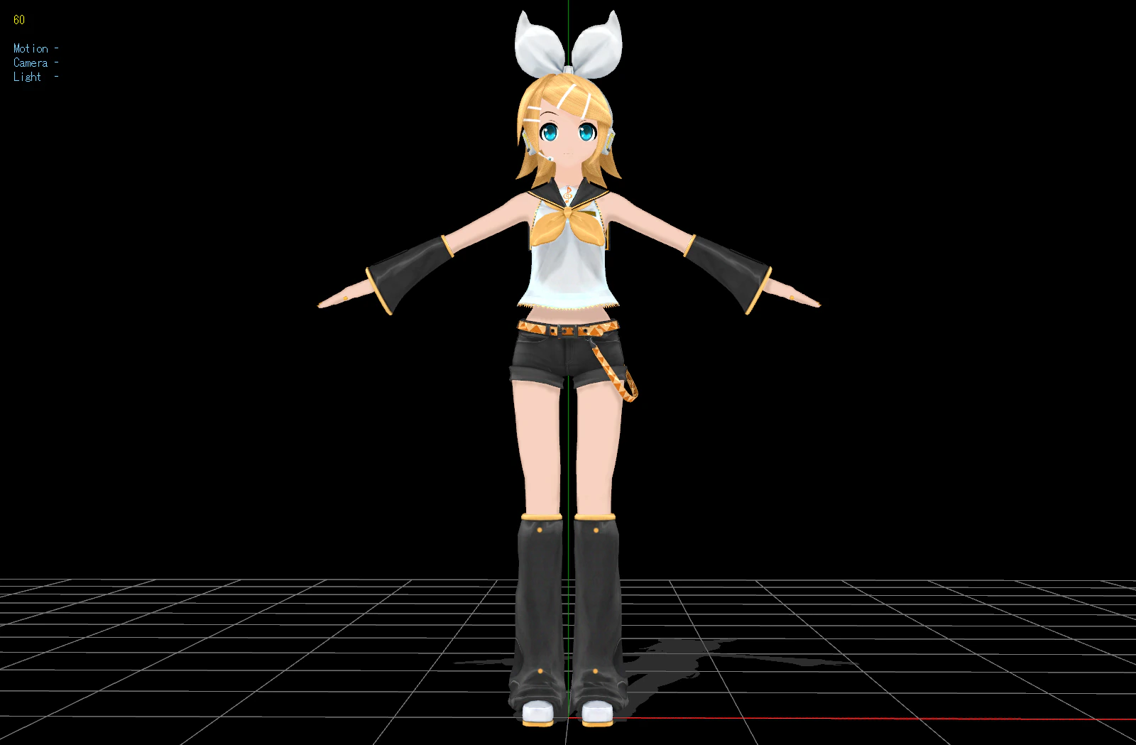 Rin v20 Vocaloid 3D Model .c4d .max .obj .3ds .fbx .stl .blend 