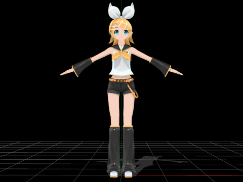 Rin v20 Vocalo&iuml;de Modèle 3D