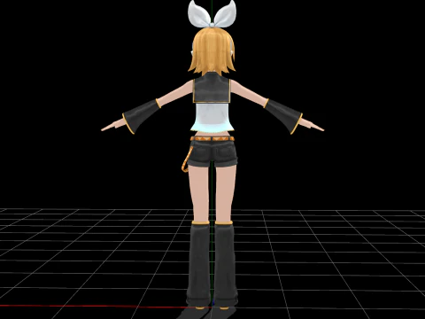 Rin v20 Vocaloid 3D Model