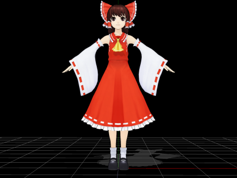 Reimu 3D Model