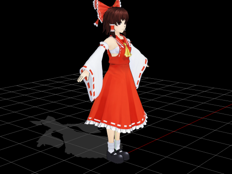 Reimu 3Dモデル