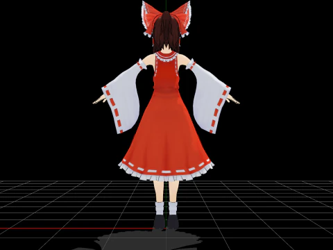 Reimu 3D Model