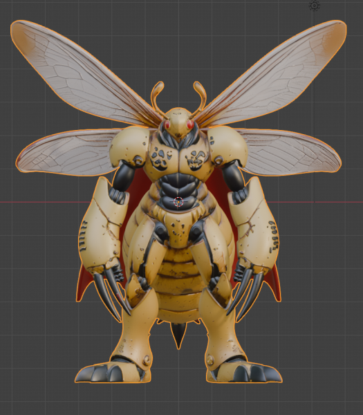 Boos Insectoid 3D Model .c4d .max .obj .3ds .fbx .stl .blend