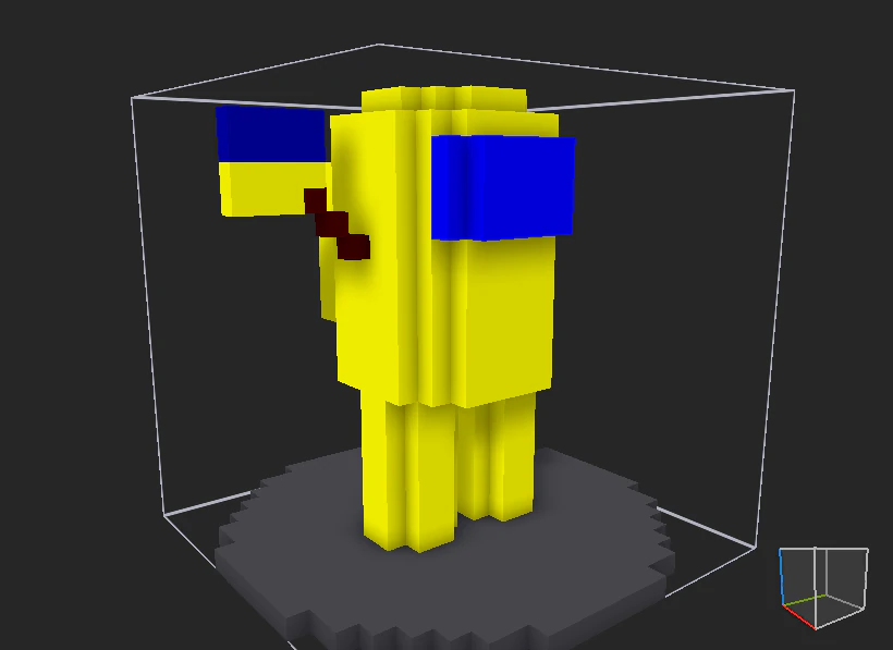 AmongUs person color 3D Model .c4d .max .obj .3ds .fbx .stl .blend 
