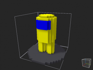 AmongUs person color Modèle 3D
