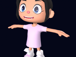 Chibi girl Model 3D