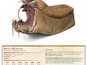 Bread Moster possessed Chootic Evil 3D प्रिंट मॉडल