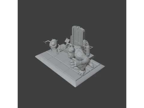 Monsters Inc 3D Model