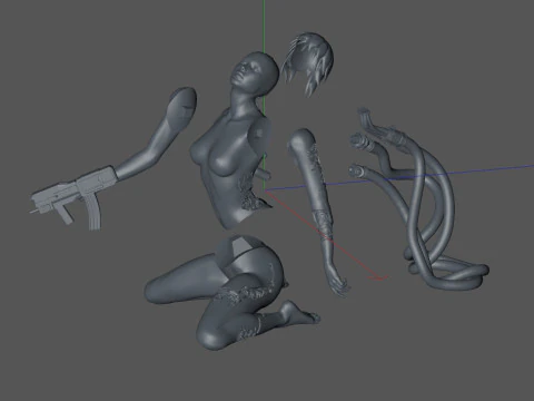 Ghost In The Shell 3D Model
