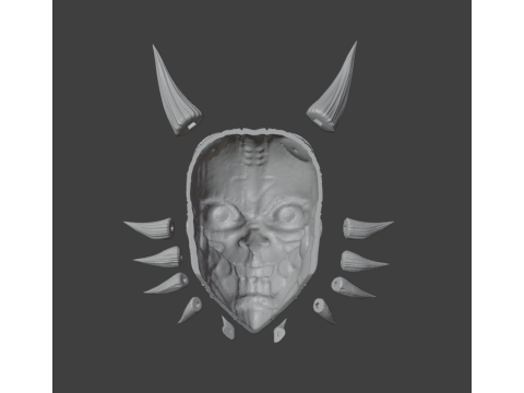 MAJORAS MASK HANNYA STYLE Modelo 3D