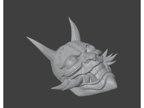 MAJORAS MASK HANNYA STYLE Modelo 3D