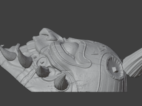 MAJORAS MASK HANNYA STYLE Modelo 3D
