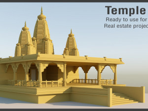 Temple for real estate project 3D मॉडल