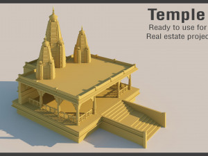 Temple for real estate project 3D Модель