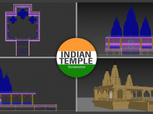 Temple for real estate project 3D Модель