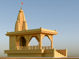 Temple - Indian Style for Real Estate Model 3D